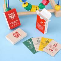 Cartes à jouer imprimées en anglais personnalisées pour l'apprentissage du phonétique, papier durable 400GSM