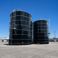 Solution intégrée de centrale biogaz pour la digestion anaérobie des déchets organiques de fumier d'élevage avec réservoir GFS