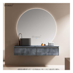 Moderno 1.7 metri di Design di grandi dimensioni <span class=keywords><strong>bagno</strong></span> di Design <span class=keywords><strong>mobile</strong></span> <span class=keywords><strong>con</strong></span> specchio a LED e resistente all'acqua caratteristica per il lavandino del <span class=keywords><strong>bagno</strong></span> <span class=keywords><strong>in</strong></span> ville - Product Image 2