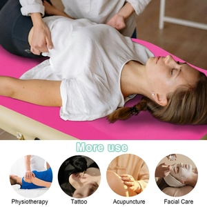 Cama de masaje con curvas, cama de masaje de espuma con cubierta extraíble, cojín de cama de pestañas de espuma de alta densidad con suave para salón - Product Image 2