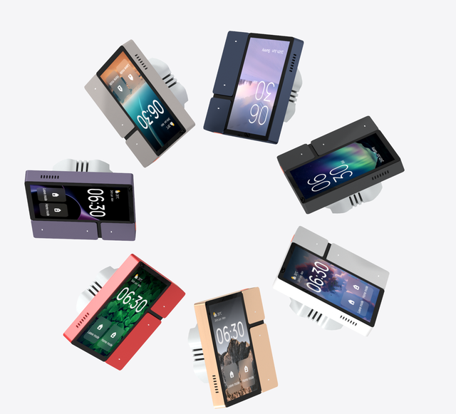 Tuya 3.5" Inch Smart Screen Mini WiFi Home Automation 3 Gang Wall Switch Light Control Scene Switch with Built in IR Blaster