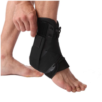 Attelle de cheville et de pied réglable à lacets pour le sport, soulagement de la douleur due aux entorses et aux fractures, avec protection complète