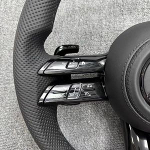 Volant de voiture en cuir élégant pour <span class=keywords><strong>Mercedes</strong></span> ML350 ML400 R320 R350 R400 C180 Facelift Upgrade - Product Image 4