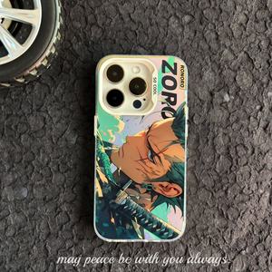 Élégante <span class=keywords><strong>Coque</strong></span> de Téléphone PC Imprimée <span class=keywords><strong>Anime</strong></span> Zoro pour <span class=keywords><strong>iPhone</strong></span> XS/XR et <span class=keywords><strong>iPhone</strong></span> 7/8/<span class=keywords><strong>11</strong></span>/12/13/14/15/16 Pro Max, Personnage de Dessin Animé - Product Image 2