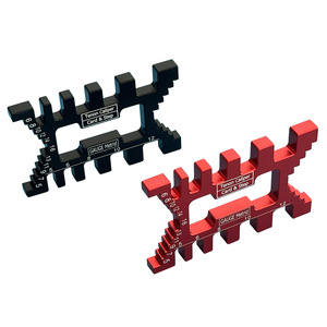 เทนอน คาลิปเปอร์เกจ เมตริกการ์ด สเต็ป อลูมิเนียมอัลลอยด์ เครื่องมืองานไม้ ใช้ในบ้าน สีแดง สีดำ - Product Image 1