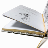 Livre relié avec estampage à chaud, journal personnalisé avec bordure dorée