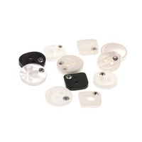 11.5mm Flatback rond 18L écologique en plastique résine perle strass bouton pour la couture