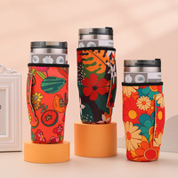 Porte-bouteille isotherme en néoprène personnalisé pour boissons, bière, eau, 30 oz, avec poignée, en matériau de plongée