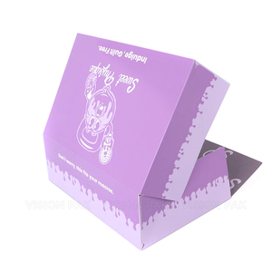 Cajas para Donuts Impresas Personalizadas, Resistentes a la Grasa, Ecológicas, Pre-dobladas, Listas para Usar, Precio <span class=keywords><strong>de</strong></span> Fábrica al por Mayor - Product Image 1