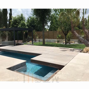 Cubierta de <span class=keywords><strong>piscina</strong></span> deslizante automática de acero inoxidable Dreamlight con diseño plegable multiposición para spa de natación con limpieza diurna sin esfuerzo - Product Image 5