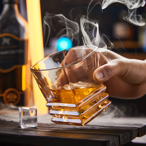 Verres à shot en cristal à base épaisse pour whisky, style Old Fashioned, pour bar - Vente en gros - Product Image 4