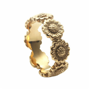 yunnique Flower <b>Ring</b> Tibetan Silver Women's Retro Style Gift Jewelry - Product Image 5
