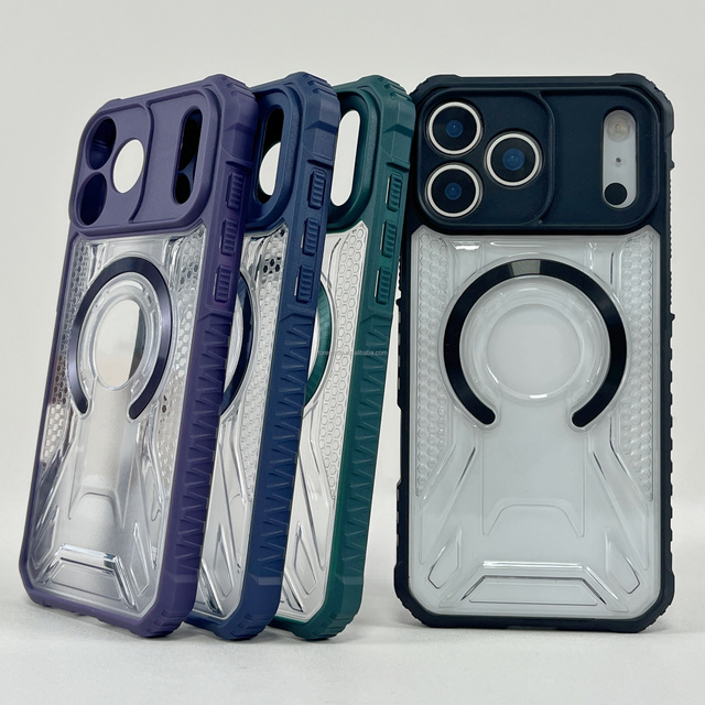 Magnetic Clear Impact Cases Shockproof Customer Printing Wholesale Custom Mobile case for iPhone 17 16 15 Pro Max