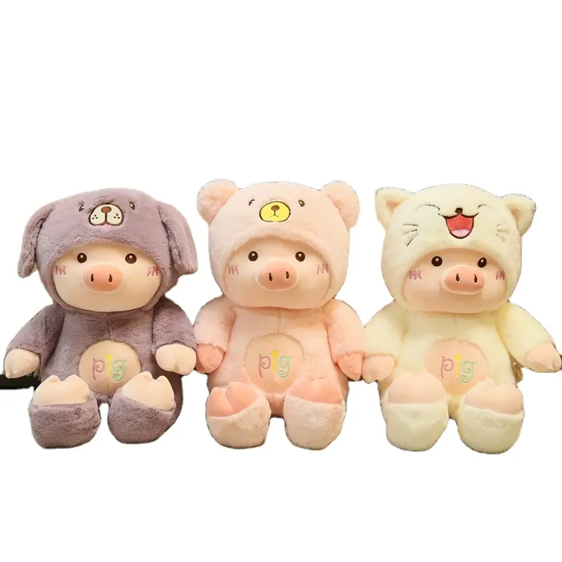 YIWU ALLO CPC 30/48/60/70cm Kids Baby Soft Toy Pig Stuffed Animal Toys Pig Doll Plush Pillow