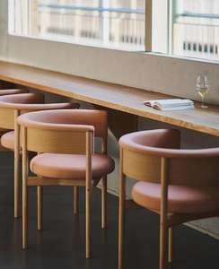 Nordic <span class=keywords><strong>Wasabi</strong></span> Restaurant Hotel B & B Modèle Room Designer Chaise de salle à manger en bois massif Chaise de manucure - Product Image 5