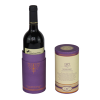 Caja de Cartón Premium para una Sola Botella, Tubo de Envío para Whisky, Cajas de Vino de Lujo con Logotipo Personalizado