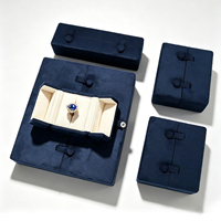 Boîte à bijoux en velours, organiseur de rangement pour bagues, pendentifs, bracelets, colliers, boucles d'oreilles, cadeau