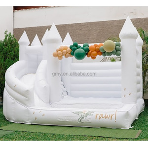 Château gonflable blanc à bas prix <span class=keywords><strong>avec</strong></span> toboggan, château gonflable combiné <span class=keywords><strong>avec</strong></span> <span class=keywords><strong>piscine</strong></span> pour <span class=keywords><strong>location</strong></span> de fête - Product Image 4