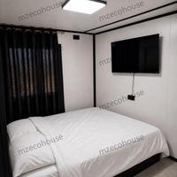 Maison conteneur préfabriquée pliable de 20 pieds prête à l'emploi, villa modulaire à 3 chambres