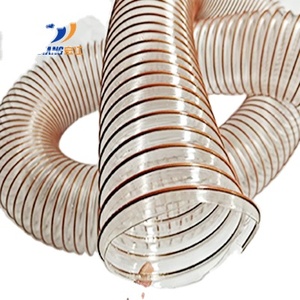 25mm-400mm Wholesale Price Tpu Flexible <strong>Air</strong> Duct <strong>Hose</strong> Plastic Flexible Smooth Bore <strong>Air</strong> Duct Cleaning PU <strong>Hose</strong> With Steel Wire - Product Image 2
