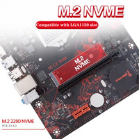 Motherboard komputer H81M-G motherboard desktop untuk komputer kantor cocok untuk kit peredam panas prosesor CPU inti