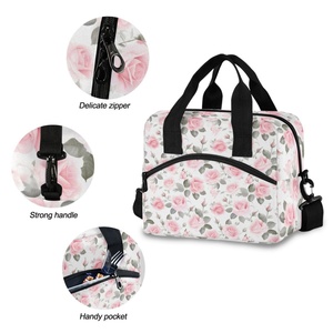 Nouveauté : Sac isotherme souple personnalisé avec motifs floraux de haute qualité, sac à déjeuner thermique mignon - Product Image 5