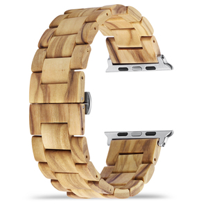 Correa de reloj NO BOX para <span class=keywords><strong>Apple</strong></span> <span class=keywords><strong>Watch</strong></span> 10 Banda de madera Compatible con Series 10 9 8 Ultra 7 <span class=keywords><strong>6</strong></span> SE 5 4 3 - Product Image 4