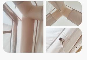 Lit de camping surélevé portable pour 4 personnes, tissu Oxford 300D imperméable, ouverture automatique rapide, structure à une chambre - Product Image 3