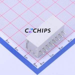 KF239-3.5-8P Spring Terminal Block Through hole Component (THT),P=3.5mm Connector 1x8P 3.5mm White 8P - Product Image 2