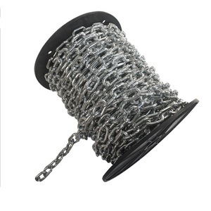 Acier inoxydable argenté/acier au carbone Din 764 longue chaîne à maillons pour le levage - Product Image 6