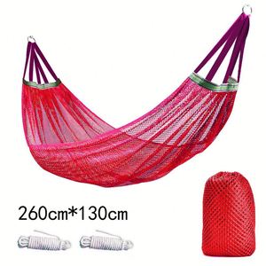 Hamaca Plegable de Tela Tipo Paracaídas, Portátil, Ligera, para Acampar al Aire Libre, para 2 Personas, de Malla de Seda de Hielo, para Todas las Estaciones - Product Image 2