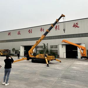 Reliable 12 Ton Small Crawler Spider Crane Mini Hydraulic Crane Electric Power for Multi-Purpose Lifting Task - Product Image 2