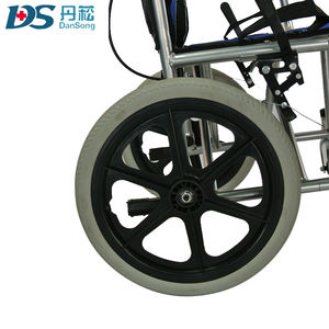 Kursi roda pembantu berjalan, kursi roda lipat portabel pasien penyandang cacat - Product Image 5