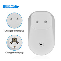 Boîtier de prise intelligente 102*62*29mm Boîtier en plastique pour dispositif domestique IoT pour boîtier en plastique de convertisseur de coque de prise EU US BR AU