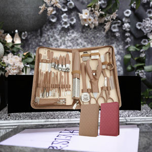 Ensemble de manucure professionnel 10 en 1, kit de coupe-ongles, outils de soin des pieds, acier inoxydable, boîte de toilettage pour femmes, 42 pièces, voyage, maison - Product Image 3