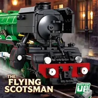 DK 80010 2026 Nuevo Kit de Modelo de Tren de Vapor Volador MOC City con Ladrillos Eléctricos, Regalos de Tren para Adultos, 1147 Piezas, Sets de Bloques de Construcción