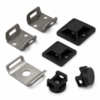 Support de fixation adhésif pour serre-câbles, base de faisceau de câbles adhésive, support de câble pivotant en métal et plastique, fixation personnalisée OEM