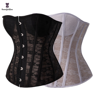 Kadınlar toptan yaz örgü kısa korse hafif ve ince nefes büstiyer ağır bel eğitim Cincher şekillendirici - Product Image 1