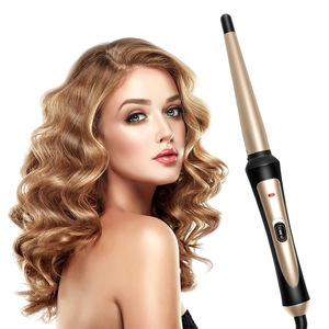 Fer à friser conique en céramique de 3/4 pouces, chauffe rapidement, fer à friser électrique portable avec affichage de la température LED - Product Image 1