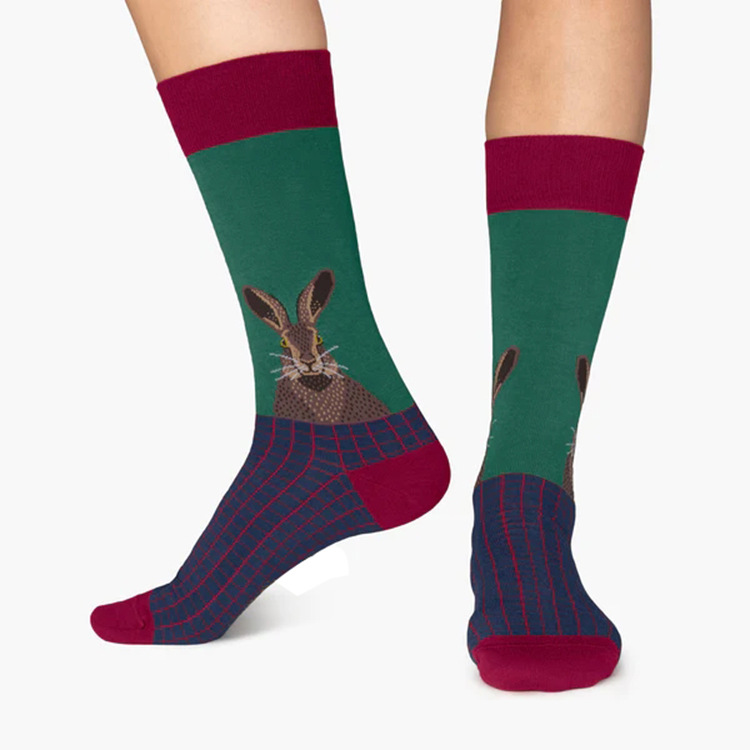 Calcetines para hombre de punto para animales Calcetines de diseno personalizado