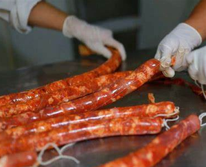 Machine de <span class=keywords><strong>poussoir</strong></span> de <span class=keywords><strong>saucisse</strong></span> de non-électricité de nouvelle condition de Shunling pour le traitement de la viande - Product Image 6