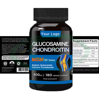 Produits OEM Glucosamine 1500 Chondroïtine 800 & Calcium, Nutrition Sportive, Compléments Articulaires, Capsules de Glucosamine Chondroïtine MSM