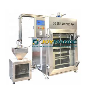 PLC Controlled Industrial Smoke House Meat Smoker Industrial Smokehouse