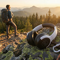 Casque de jeu DOBE à très faible latence, à réduction de bruit, supra-auriculaire, 2.4G/BT, pour PS5, PS4, Switch, PC, téléphone