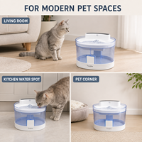 Nouvelle Fontaine à Eau Transparente pour Chat, Distributeur Automatique d'Eau Circulante pour Animaux de Compagnie, Idéal pour les Maisons et les Magasins d'Articles pour Animaux