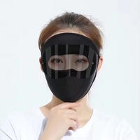 Masque de protection intégrale contre le soleil et la poussière avec lunettes de protection - Couverture respirante en soie glacée anti-UV, anti-pollen et coupe-vent