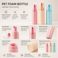 Flacon pompe vide en mousse PET pour distributeur de savon, personnalisable, pour soins de la peau, à mousse douce, anti-fuite, compatible OEM/ODM, vente en gros
