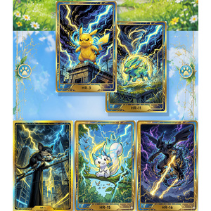 Cartes Métalliques Pokémon Rares Boîte Mystère Jeu de Cartes à Collectionner Personnalisées pour Enfants Art Fan Art Jeu de Société Fournitures Scolaires Pokémon - Product Image 2