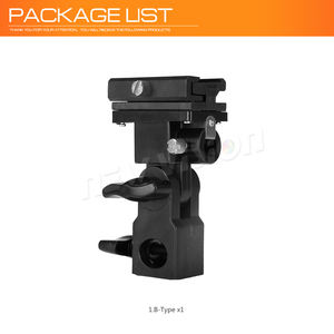 Adaptateur de sabot flash métallique de type D, support de déclencheur pour parapluie, support de lumière pivotant, compatible <span class=keywords><strong>Godox</strong></span> <span class=keywords><strong>YONGNUO</strong></span> pour - Product Image 3