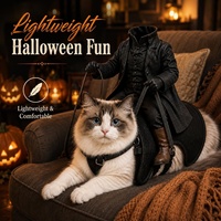Costume d'Halloween pour chat et chien, motif Chevalier sans tête, effrayant, 3D, accessoires de déguisement pour animaux de compagnie, idéal pour petits chats et chiens